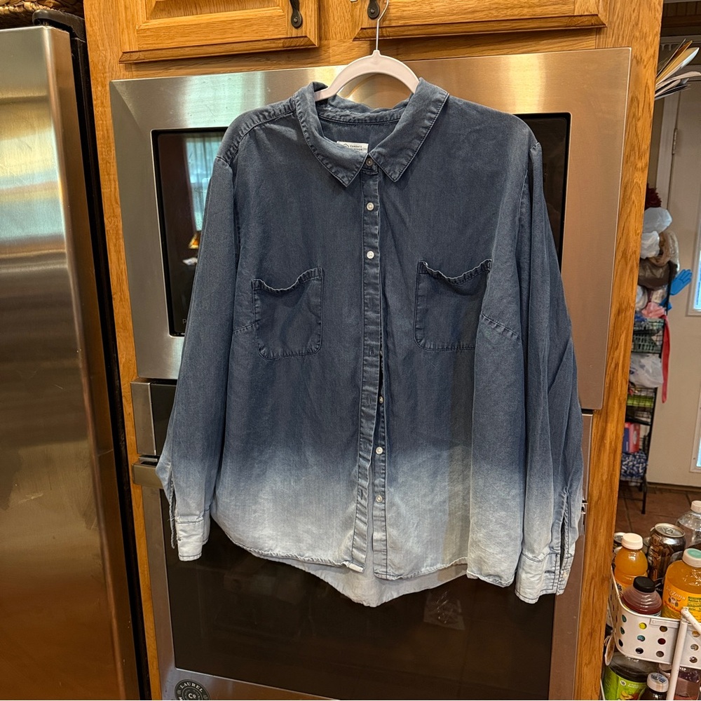 Candace‎ Cameron Bure Denim Button-Up Shirt